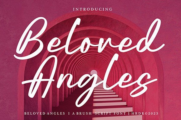 Beloved Angles Font font preview