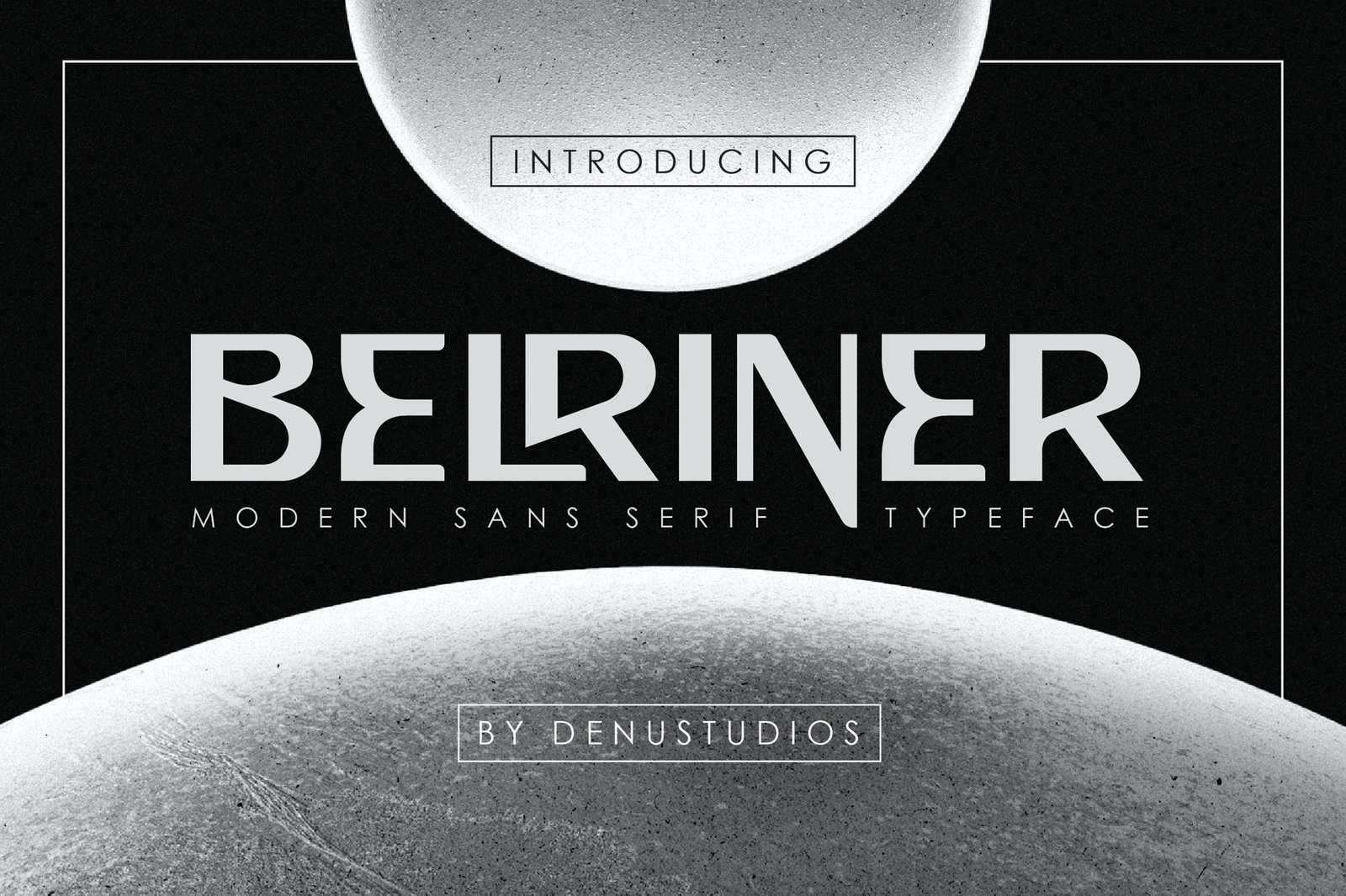Belriner | Modern San Serif Typeface Font font preview