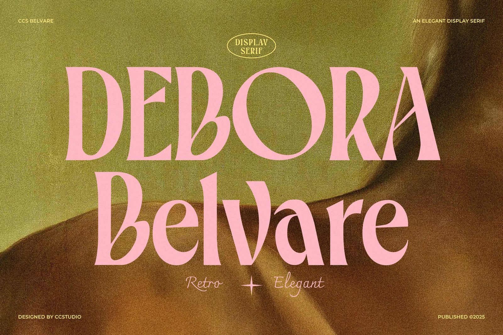 Belvare Retro Aesthetic Serif Font font preview