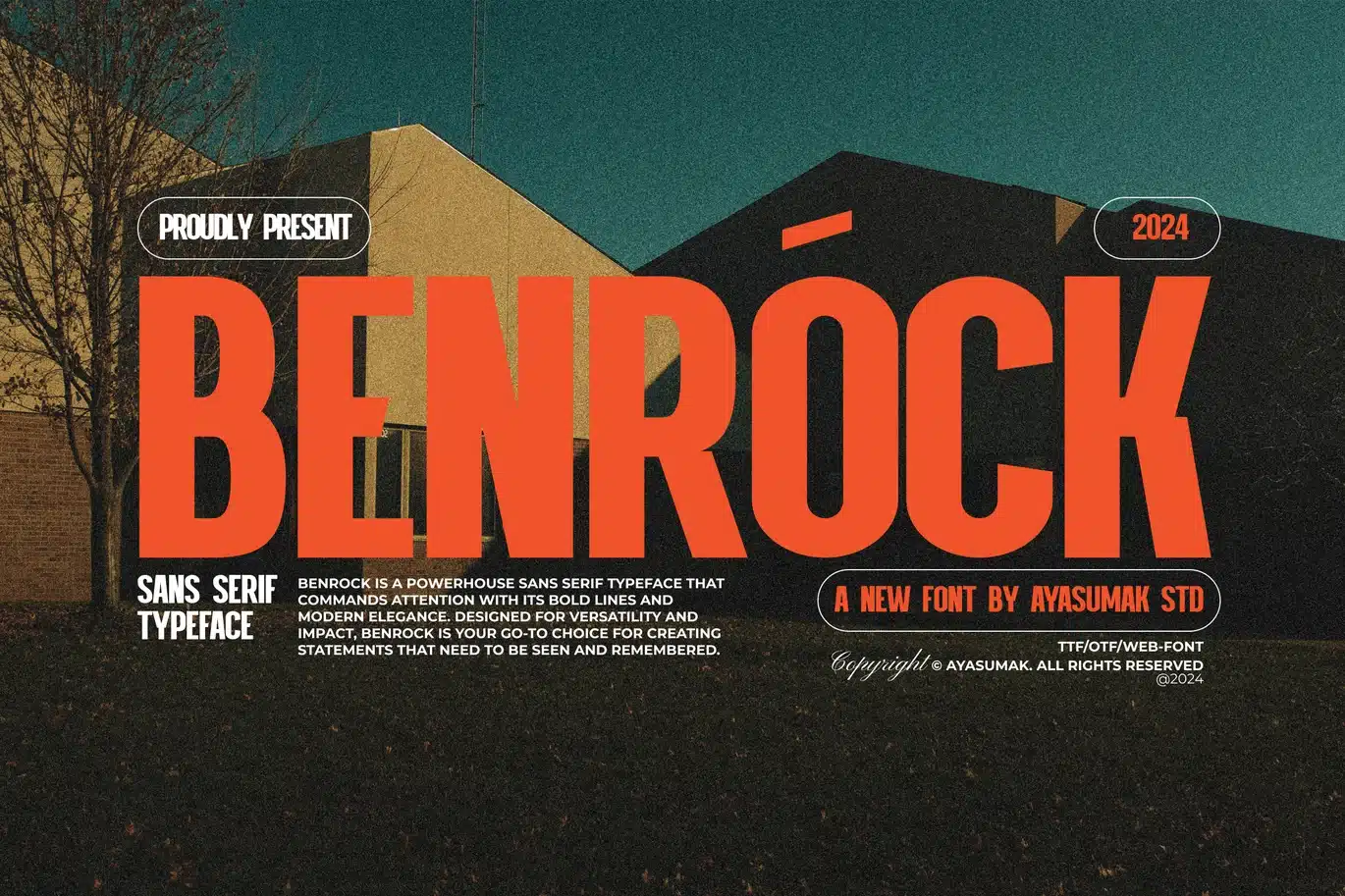 Benrock – Modern Professional Sans Font font preview