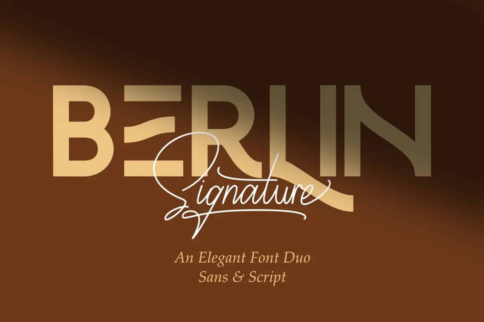 Berlin | Modern Luxury Vintage Elegant Font Duo font preview
