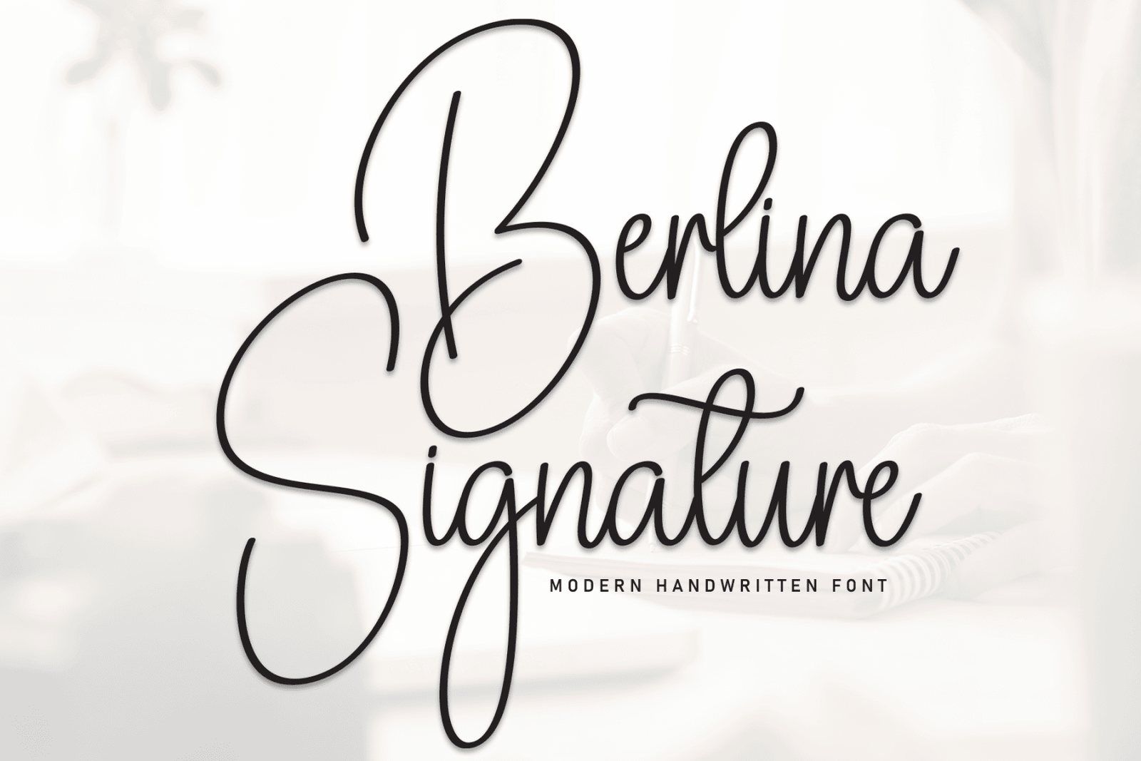 Berlina Signature Font font preview