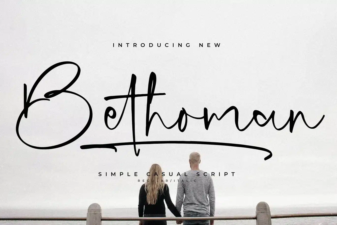 Bethoman Simple Casual Script Font font preview