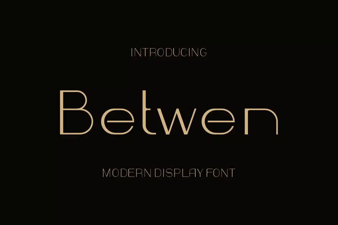 Between Font font preview