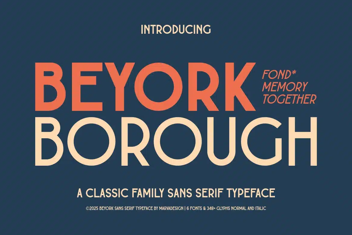 Beyork – A Classic Sans Serif Font font preview