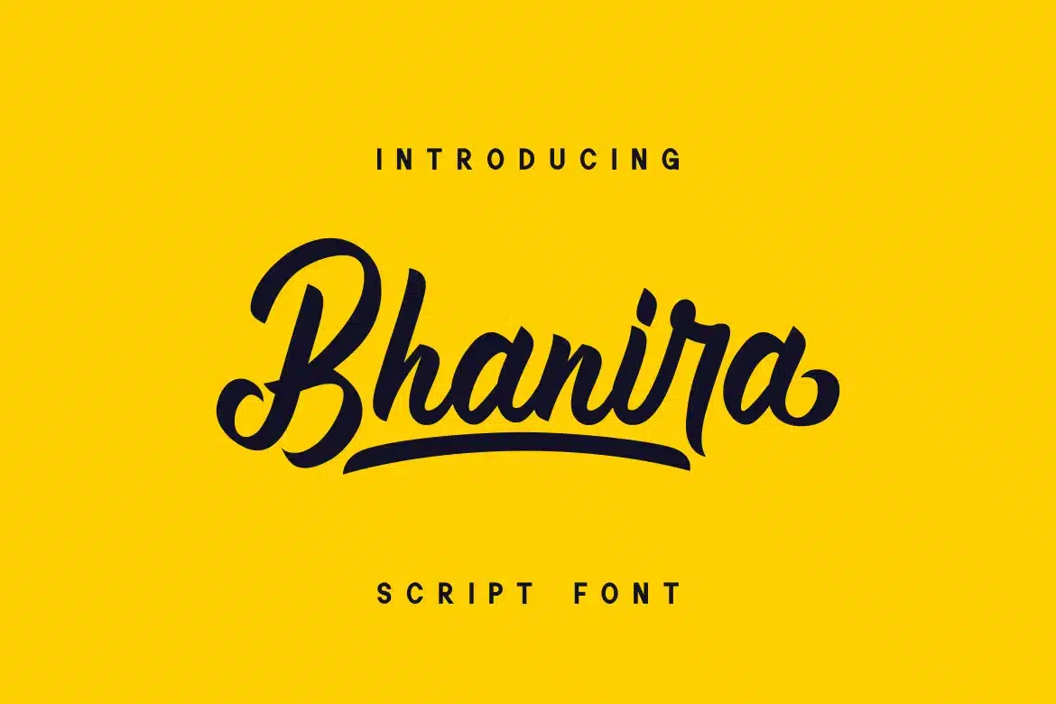 Bhanira Font font preview