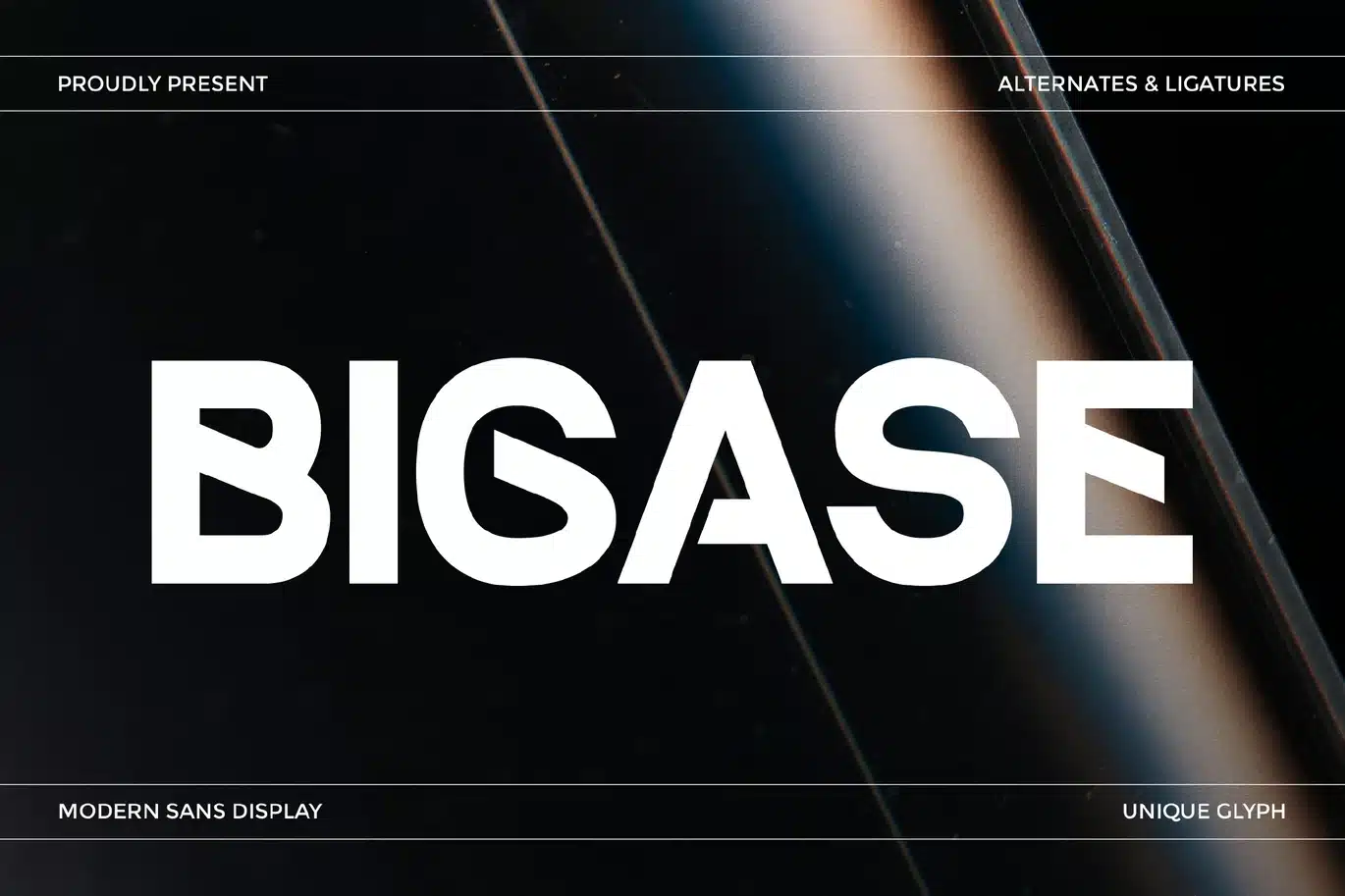 Bigase – Modern Sans Display Font font preview