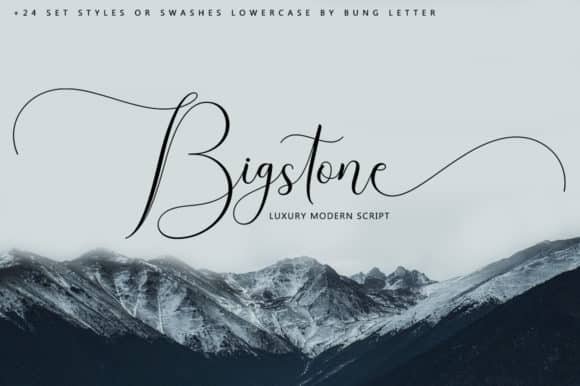 Bigstone Font font preview