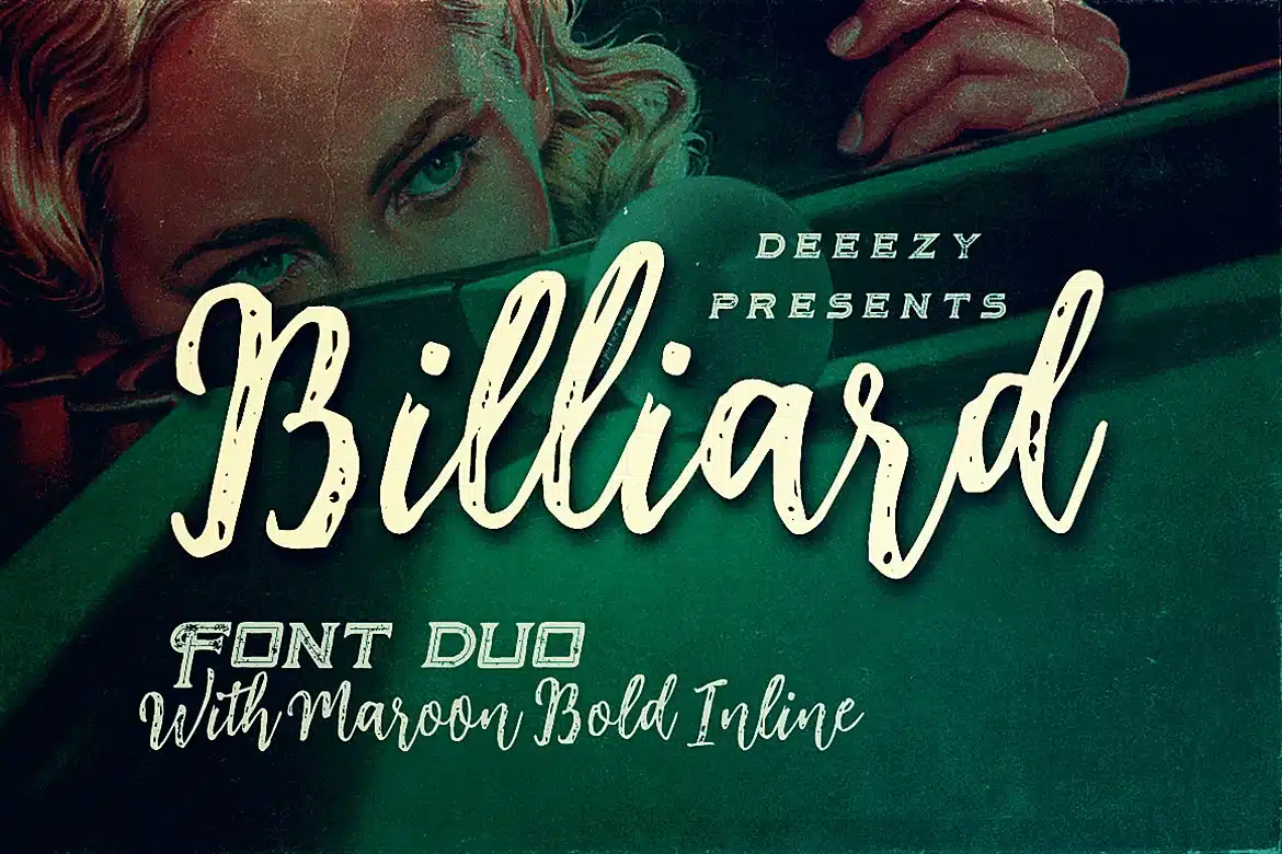 Billiard Font Duo font preview