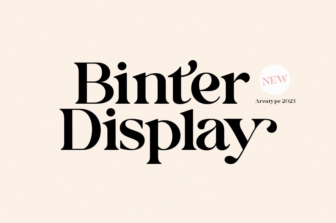 Binter Display Font Font font preview