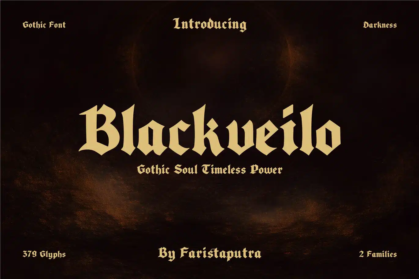 Blackveilo Font font preview