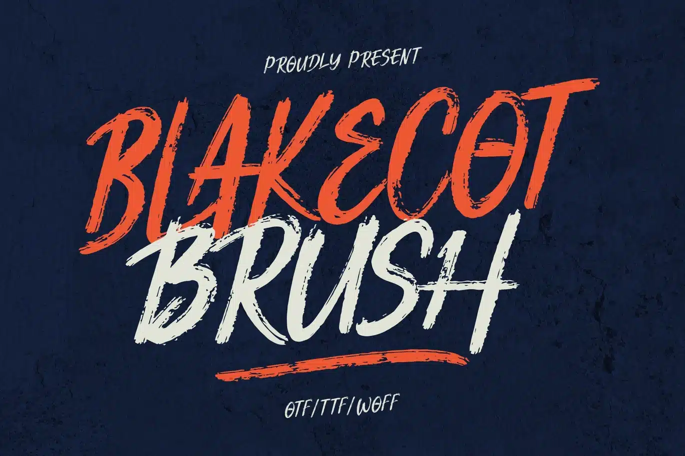 Blakecot Brush Font font preview