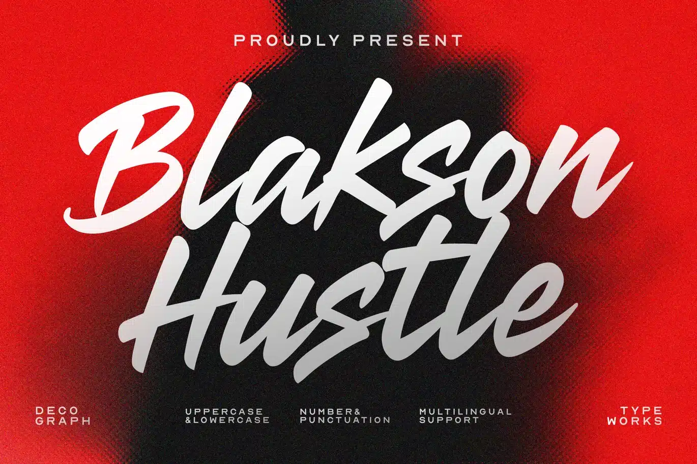 Blakson Hustle – Urban Brush Script Font font preview