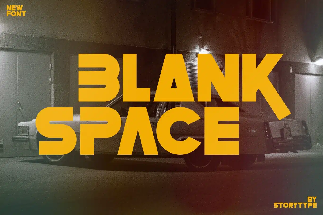Blank Space Bold Font font preview