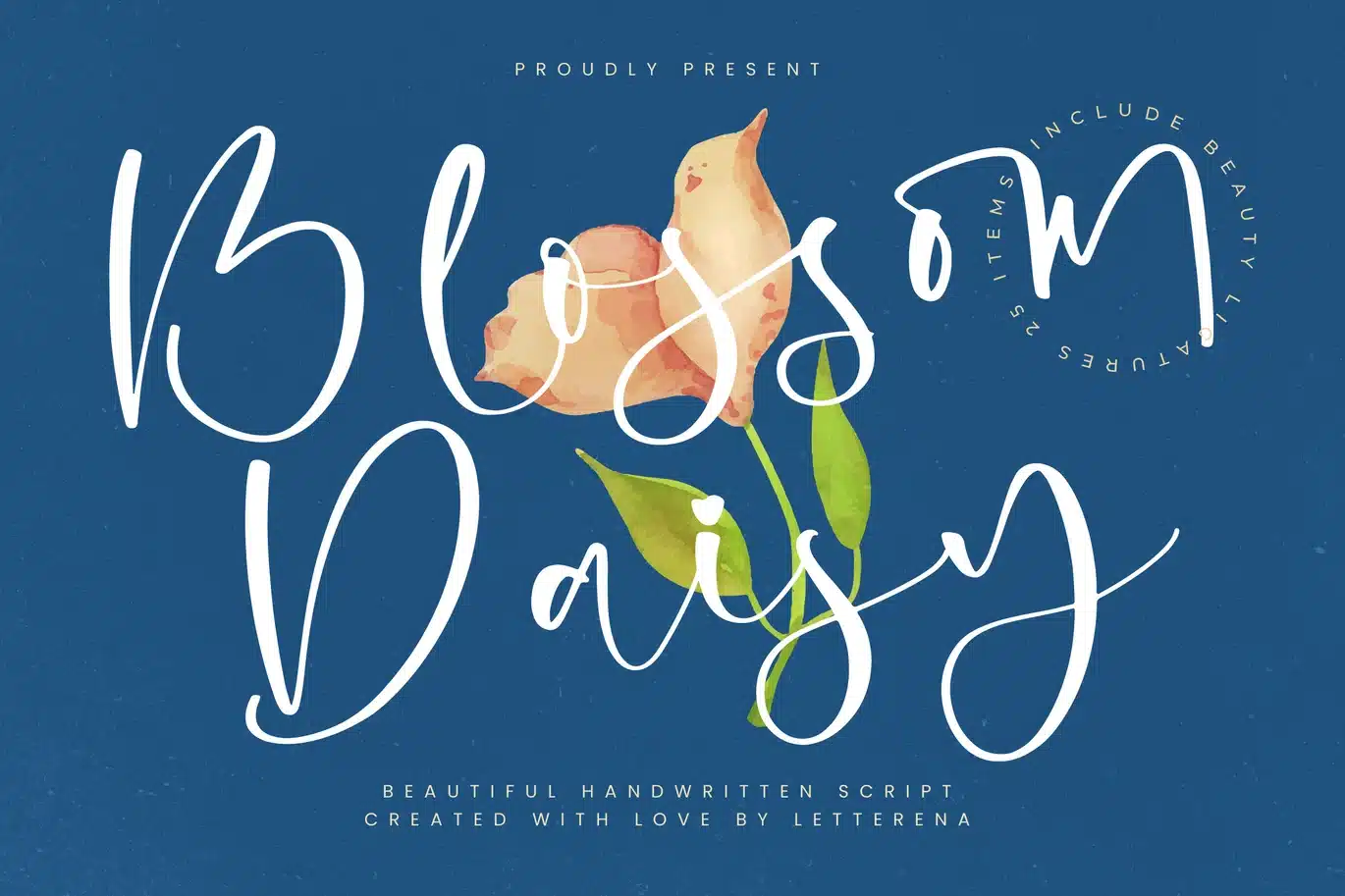 Blossom Daisy Handwritten Script Font font preview