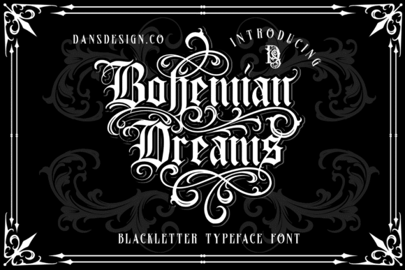 Bohemian Dreams Font font preview