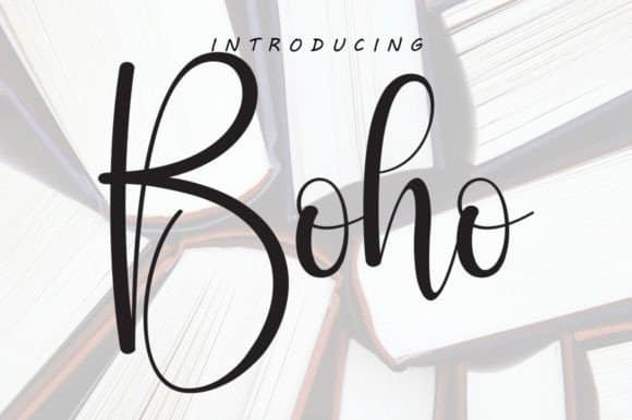 Boho Font font preview