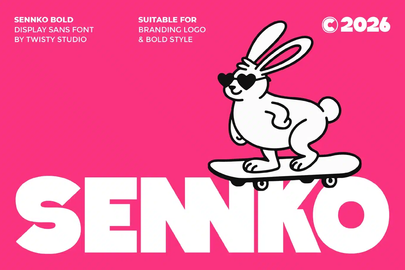 Bold Display Sans Font – Sennko font preview