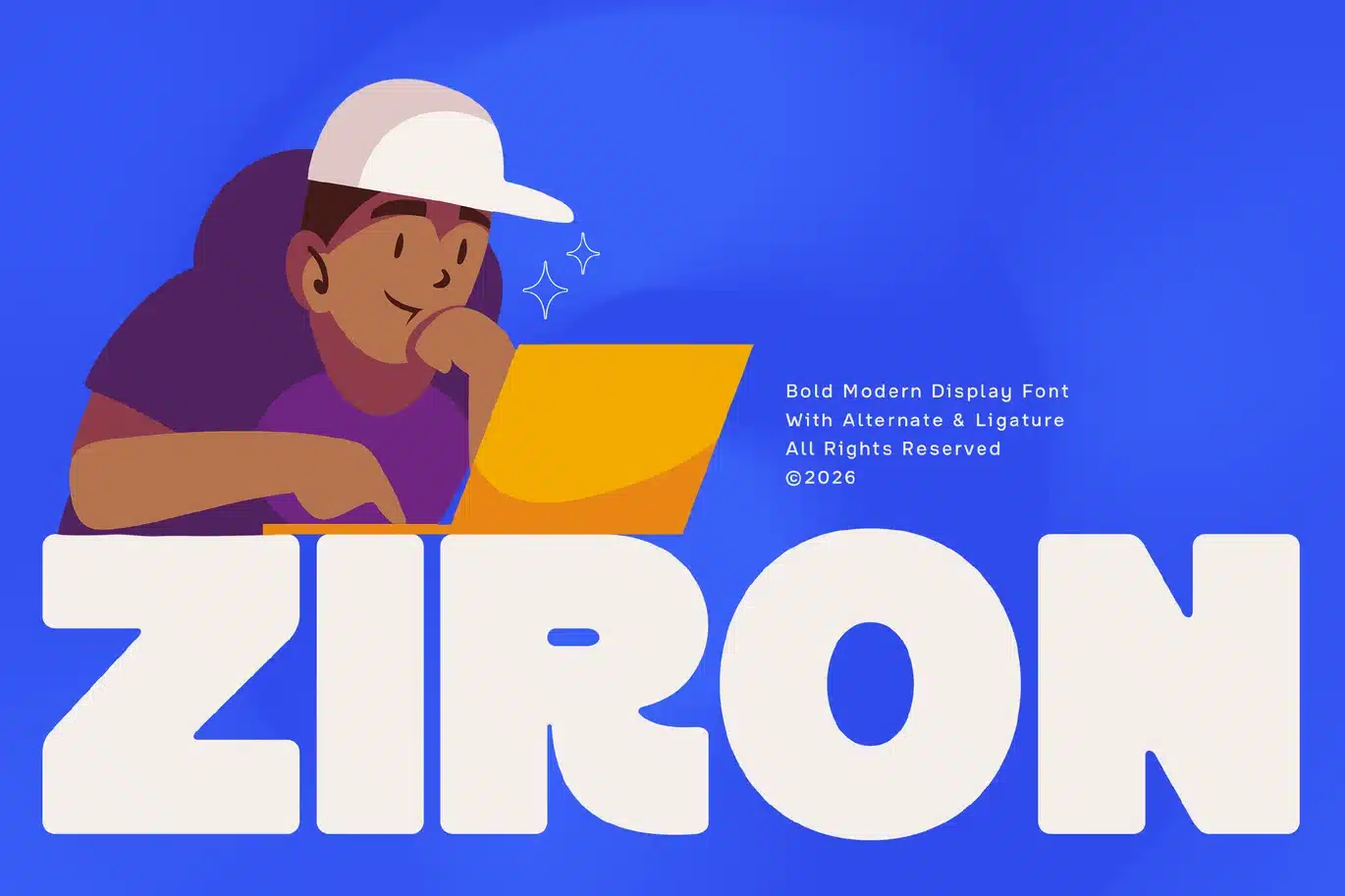 Bold Sans Display Font – Ziron font preview