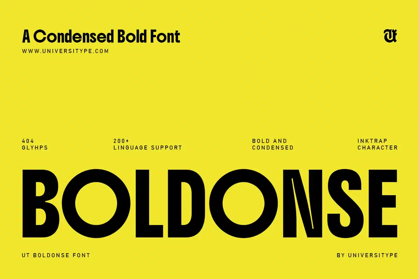 Boldonse – A Condensed Bold Font font preview