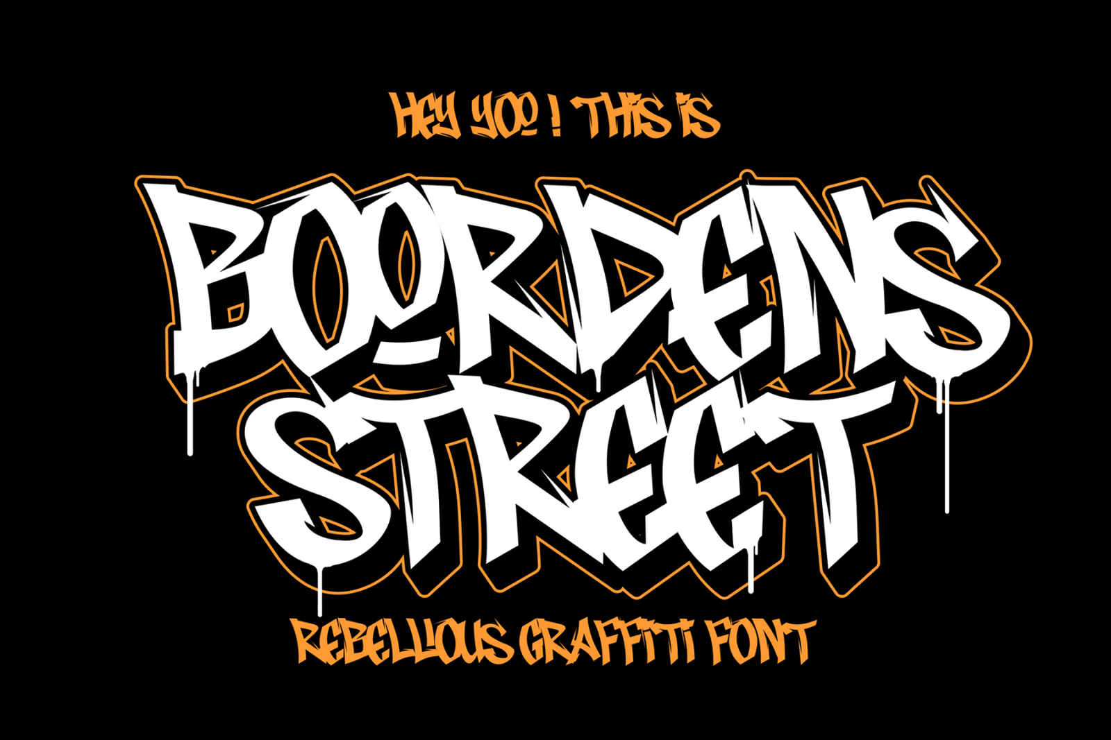 Boordens Street Font font preview