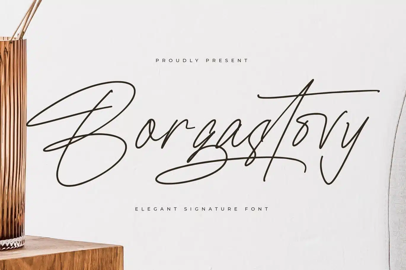 Borgastovy Elegant Signature Font font preview