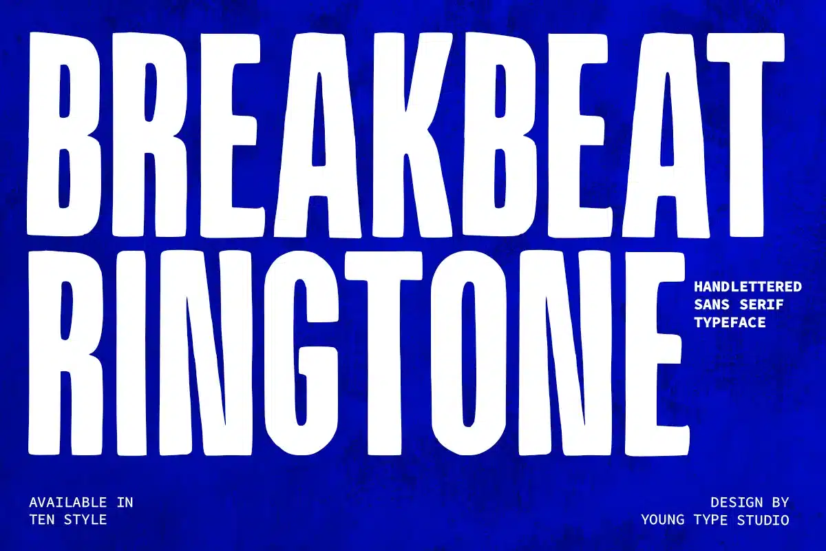 Breakbeat Ringtone Font font preview