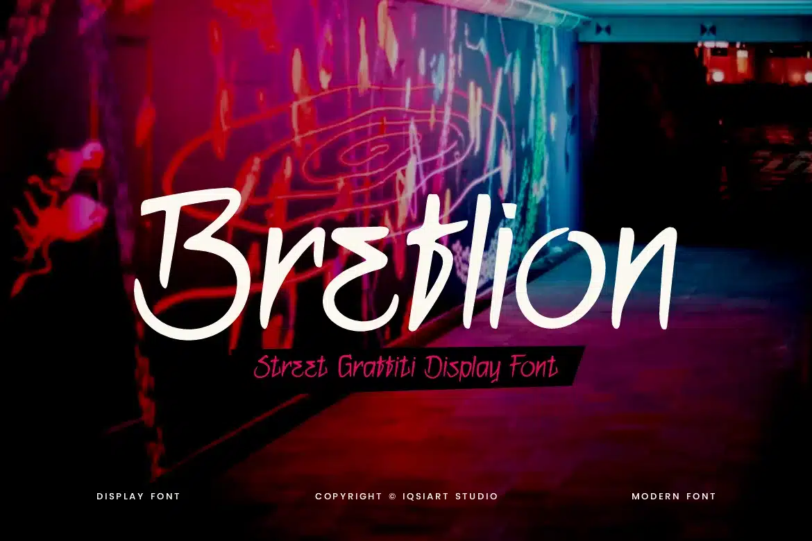 Breflion – Street Display Font font preview