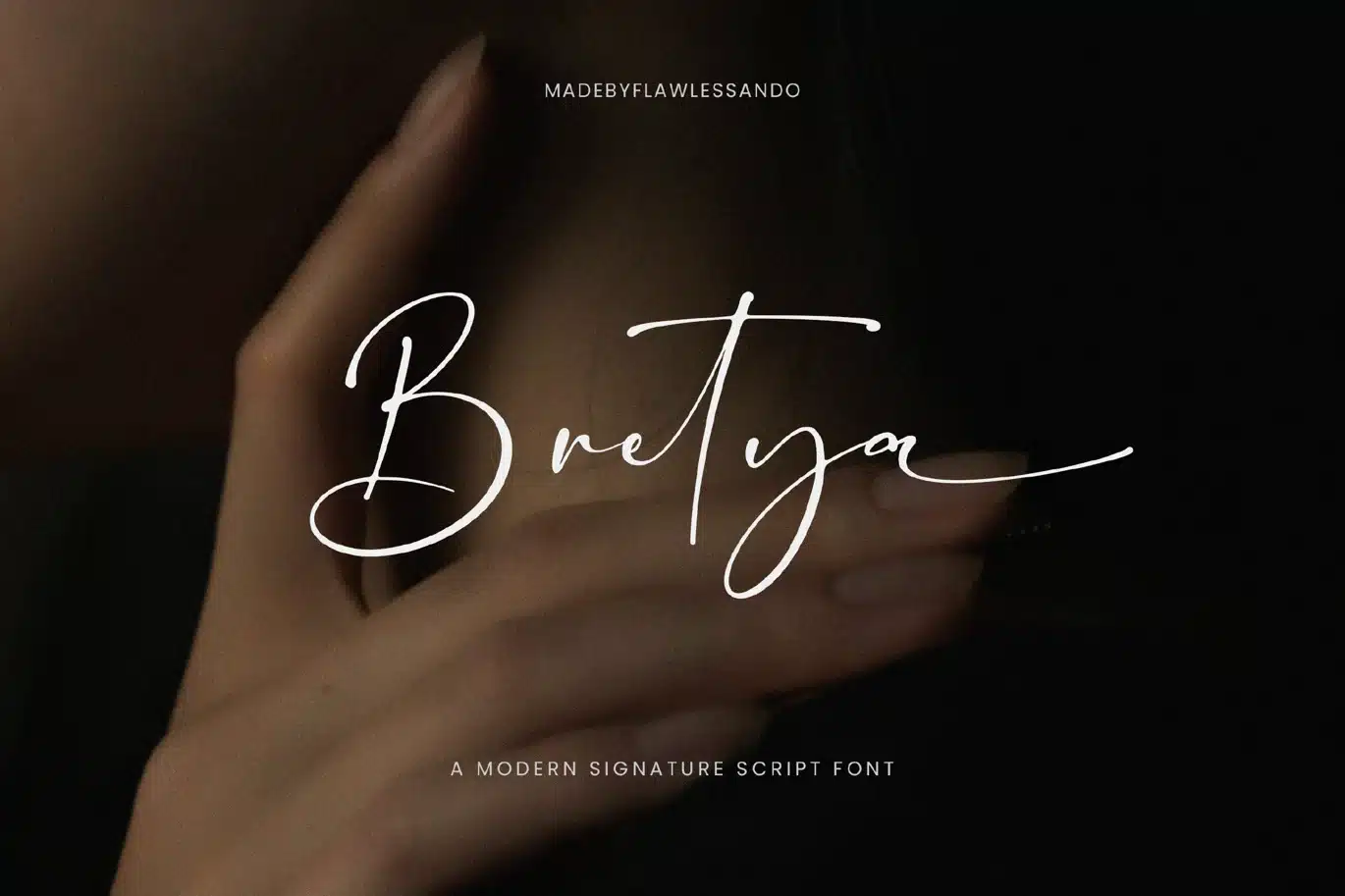 Bretya – Modern Signature Font font preview