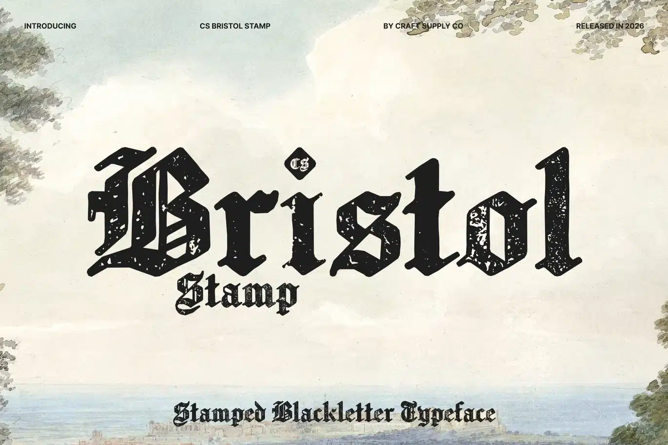 Bristol Stamp Font font preview