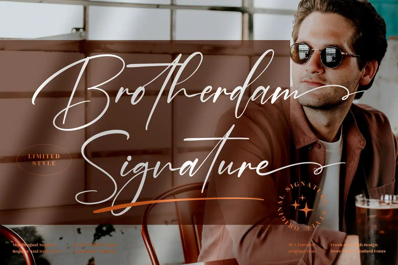 Brotherdam Signature Font font preview