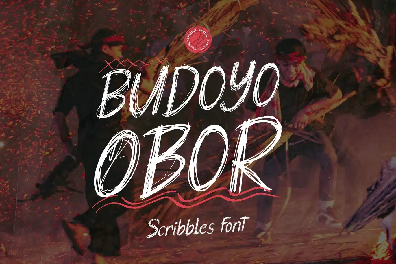 Budoyo Obor | Scribbles Font font preview