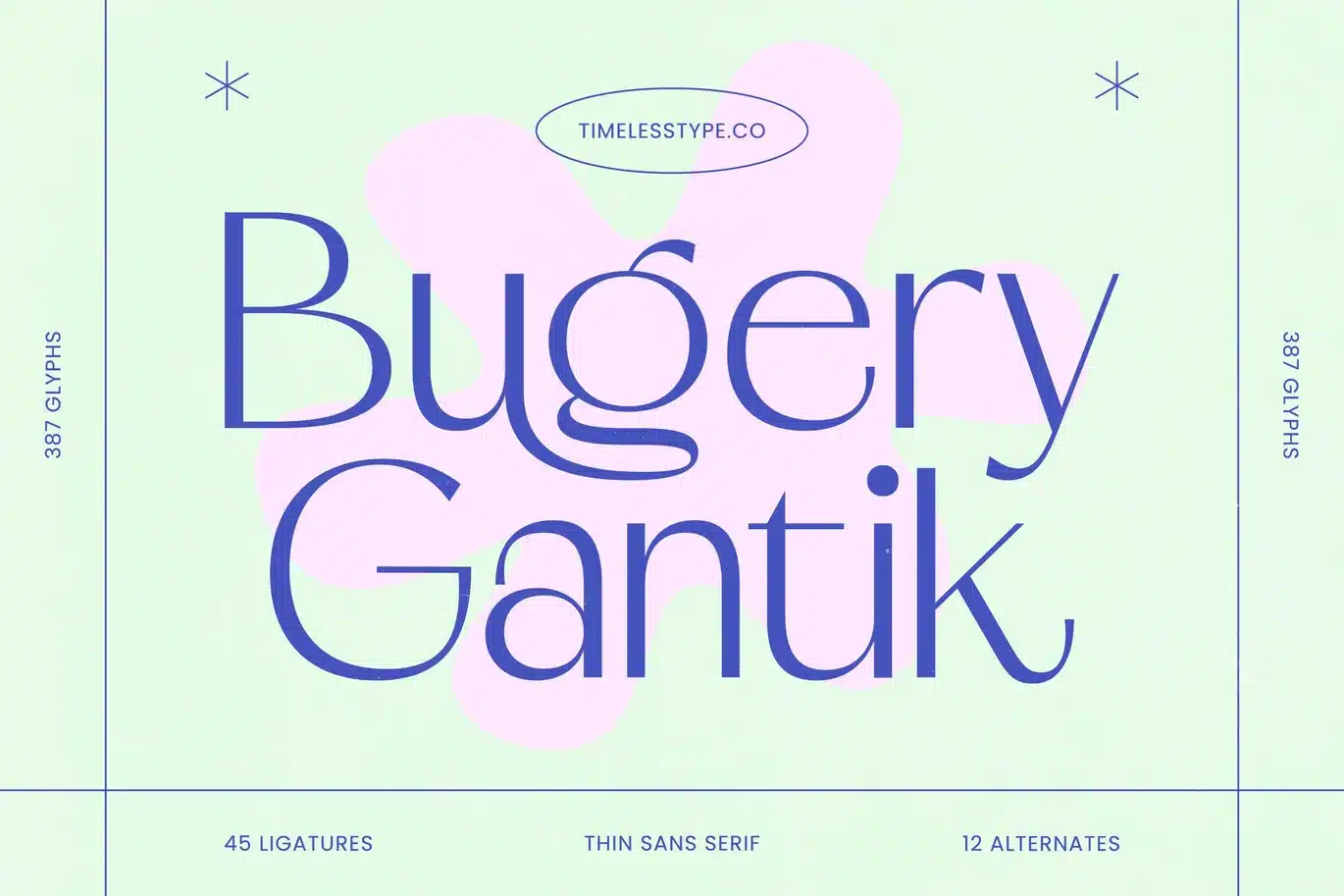 Bugery Gantik – Thin Sans Serif Font font preview
