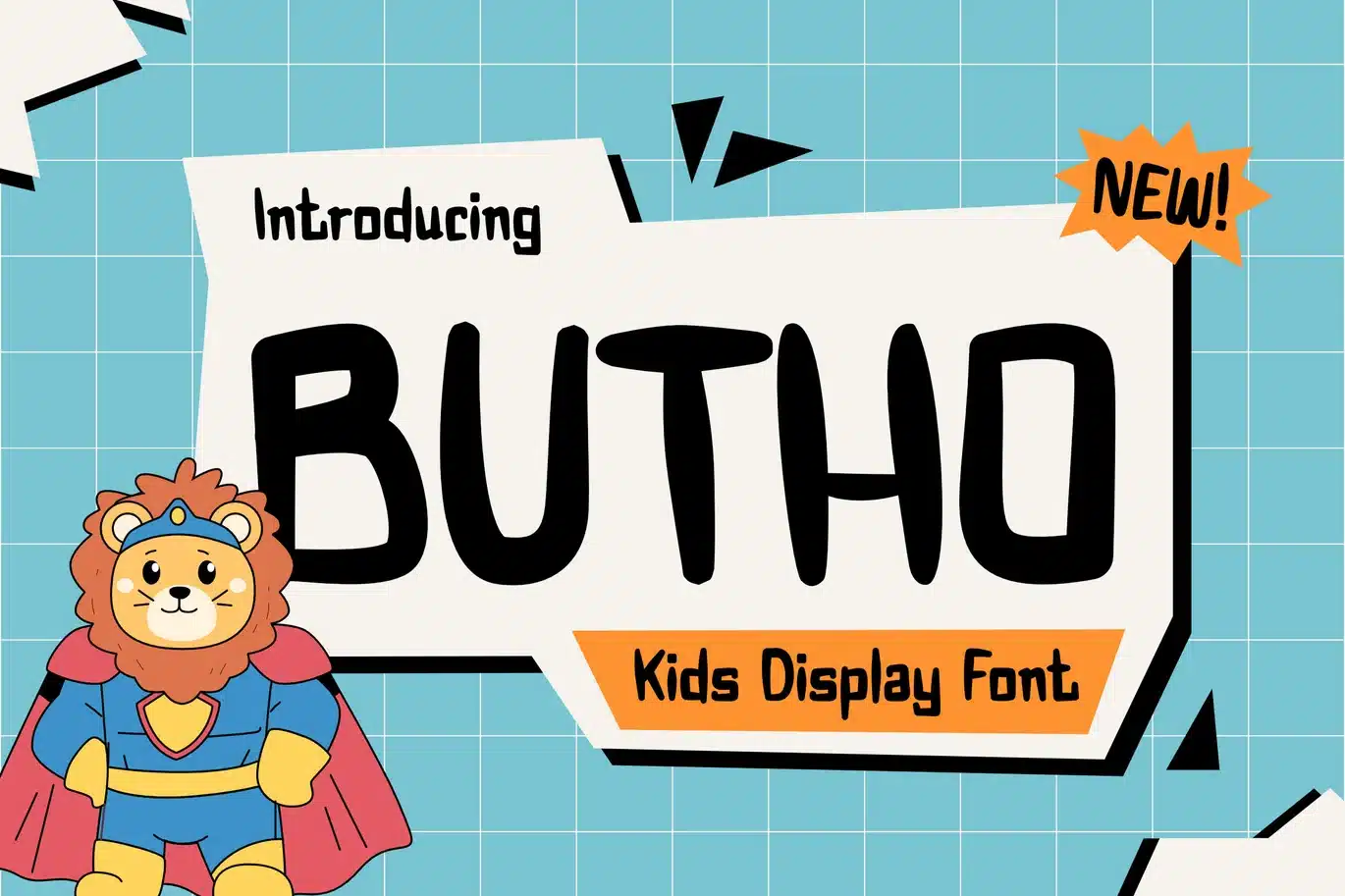 Butho – Fun Comic Display Font font preview