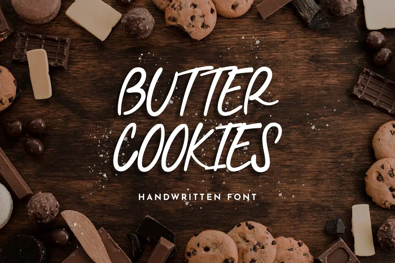 Butter Cookies Handwritten Font font preview