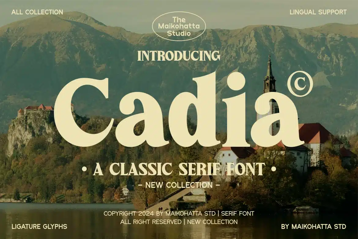 Cadia – Classic Serif Font font preview