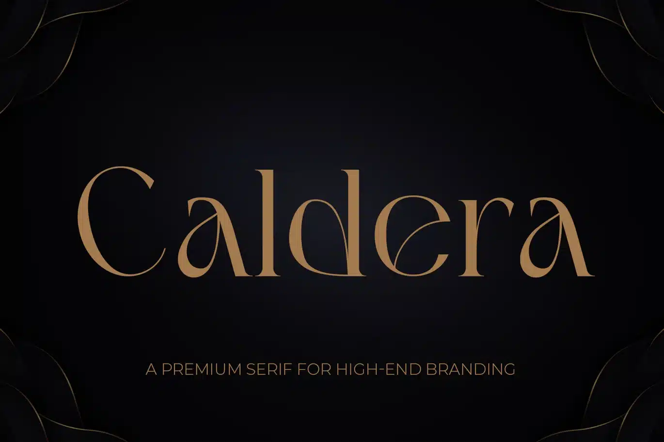 Caldera – Decorative Serif Font font preview