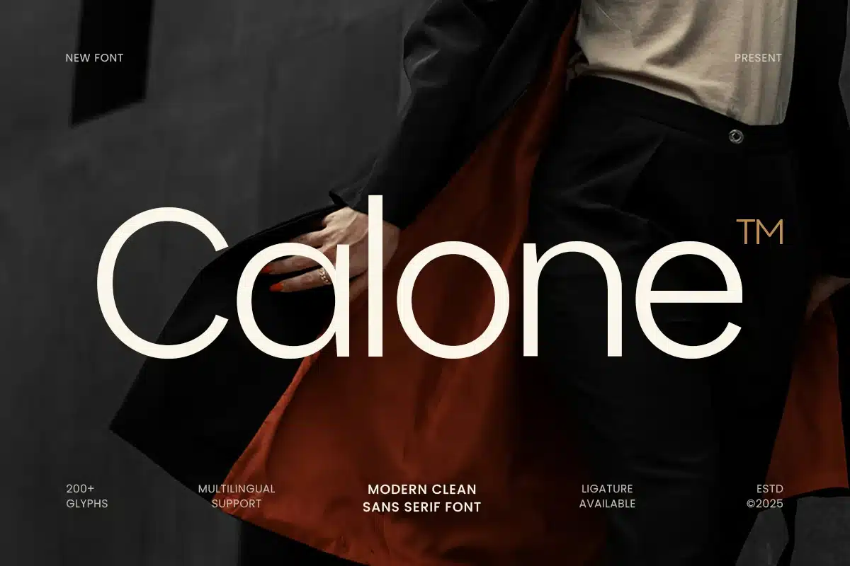 Calone – Modern Clean Sans Serif Font font preview