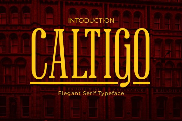Caltigo Font font preview