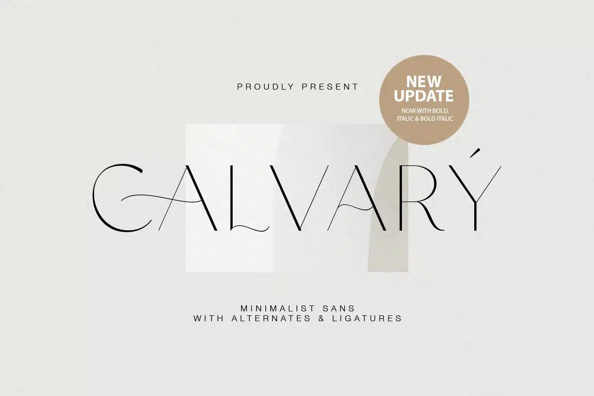 Calvary – Light Sans Font font preview