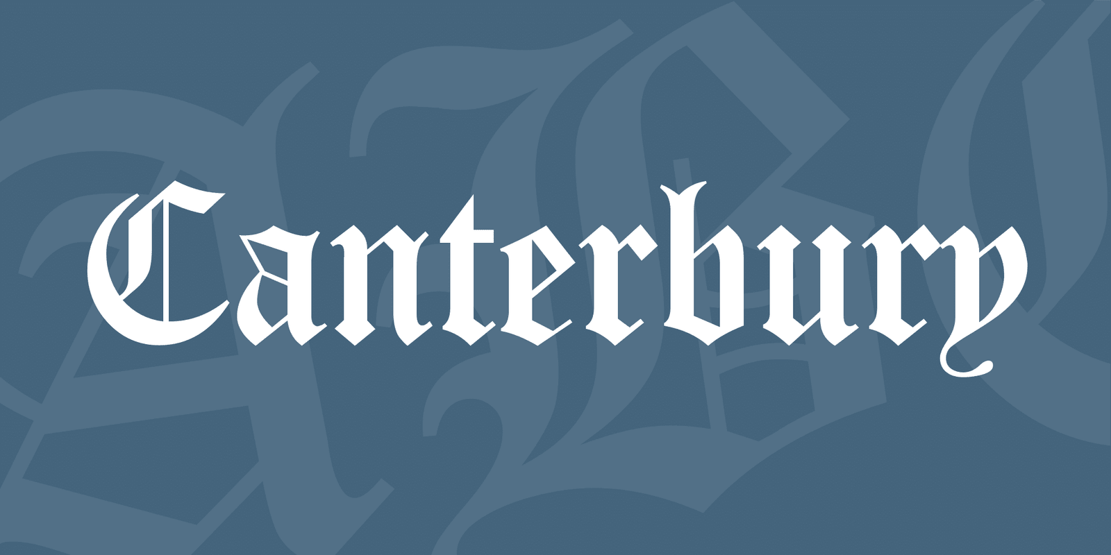 Canterbury Font font preview