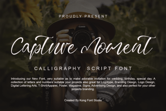 Capture Moment Font font preview