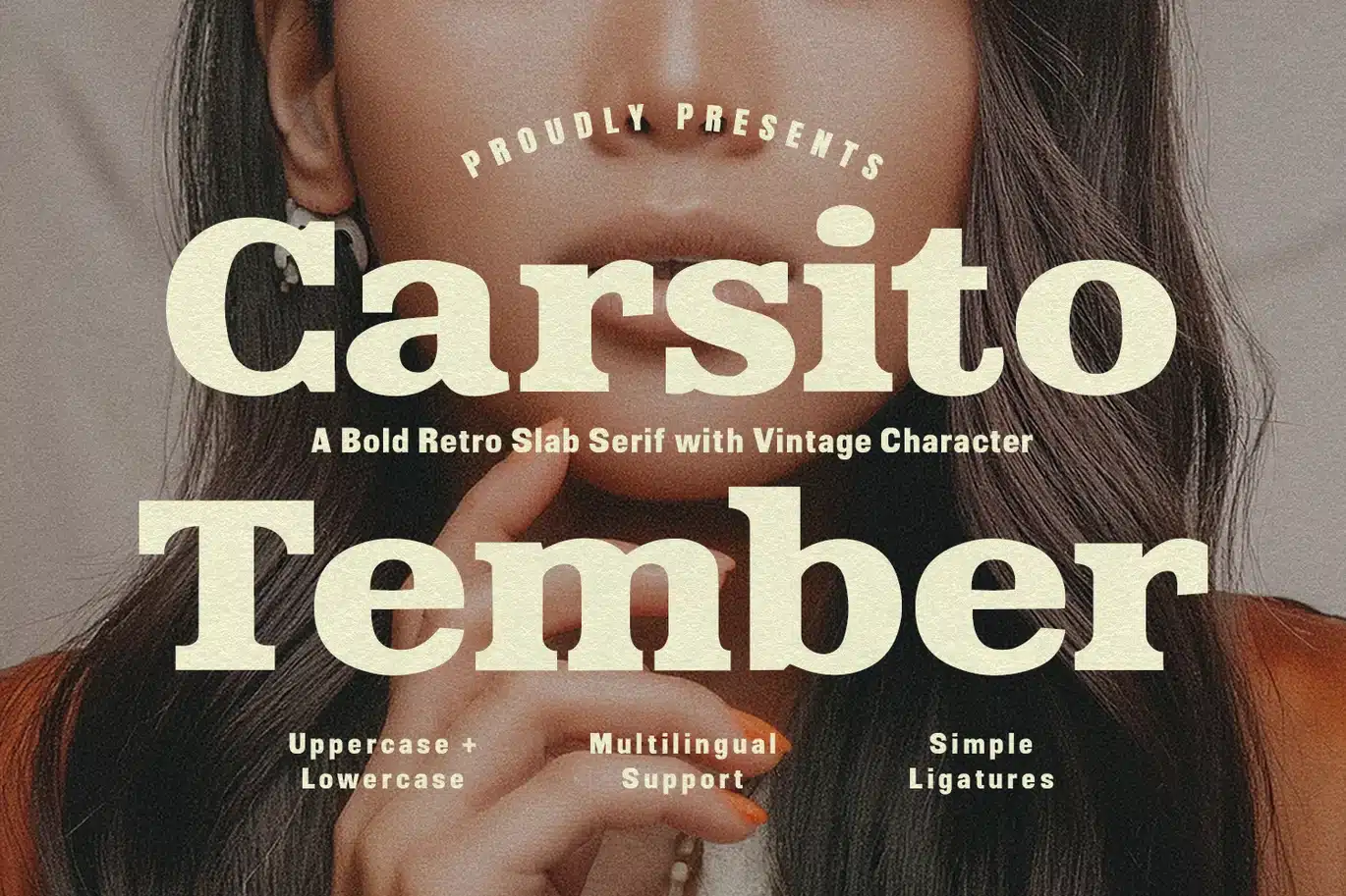 Carsito Tember Bold Retro Slab Serif Vintage Font font preview