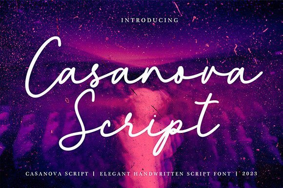 Casanova Script Font font preview