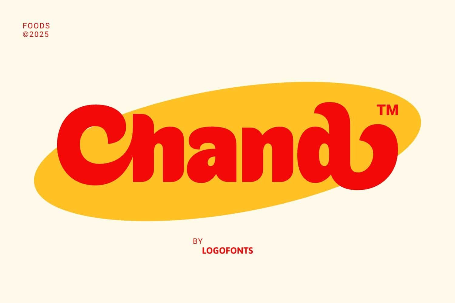 Chand – Food Font font preview