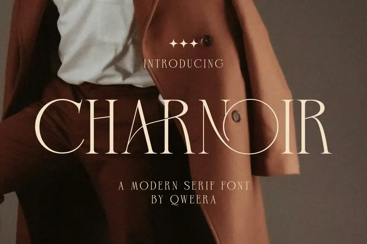 Charnoir – Modern Elegant Luxury Logo Font font preview