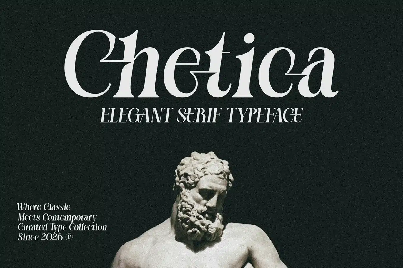 Chetica – Elegant Serif Typeface Font font preview