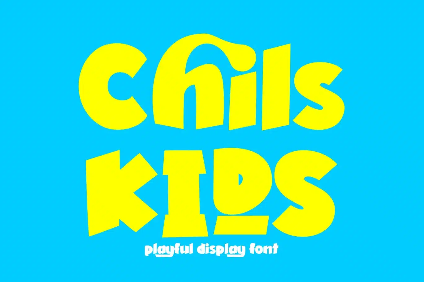 Chils Kids – Playful Display Font font preview