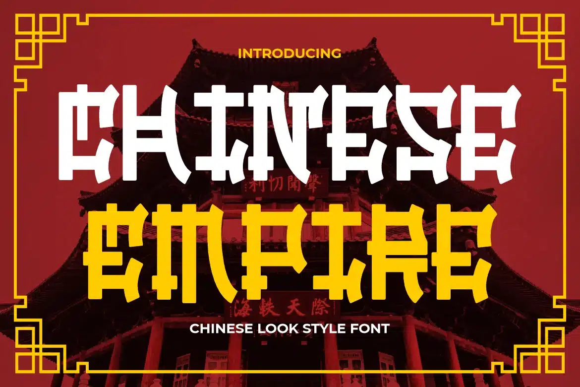 Chinese Empire Chinese Style Font font preview