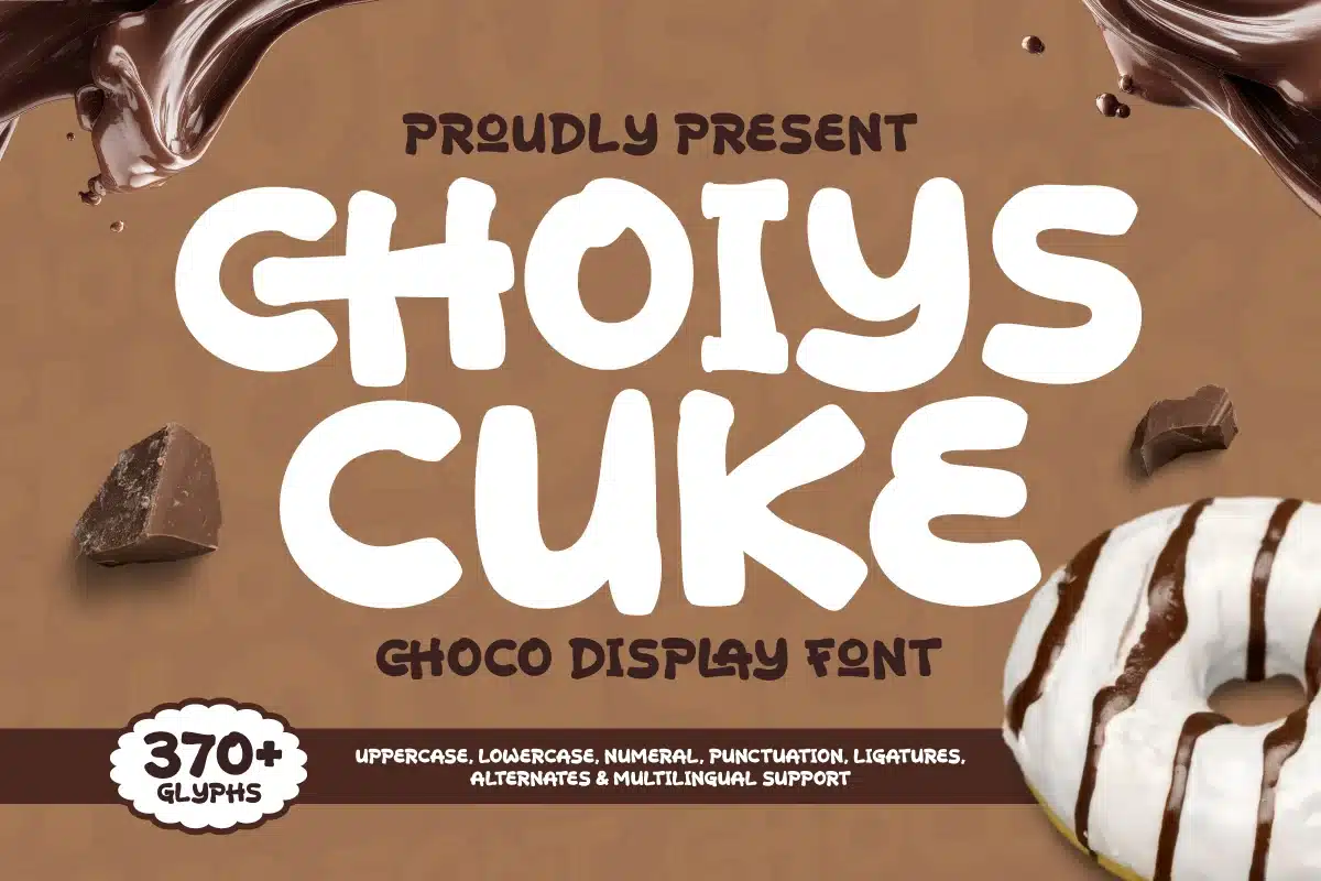 Choiys Cuke – Choco Display Font font preview
